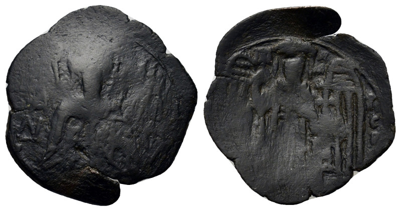 Michael VIII Palaeologus (1261-1282). Æ Trachy (23mm, 1.90g). Thessalonica. Nimb...