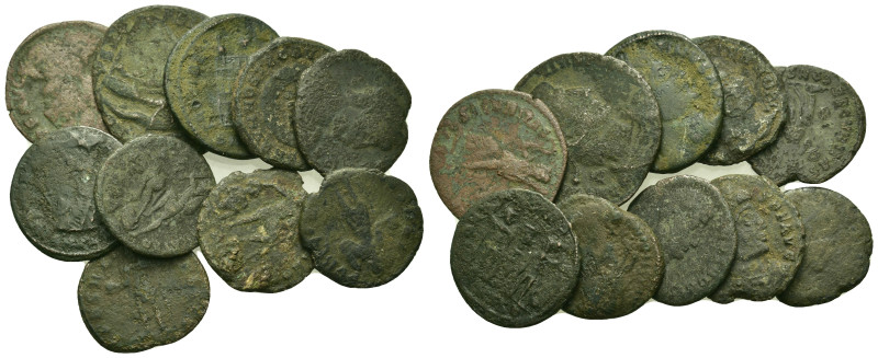 Lot of 10 Roman Imperial coins, to be catalog. Lot sold as is, no return