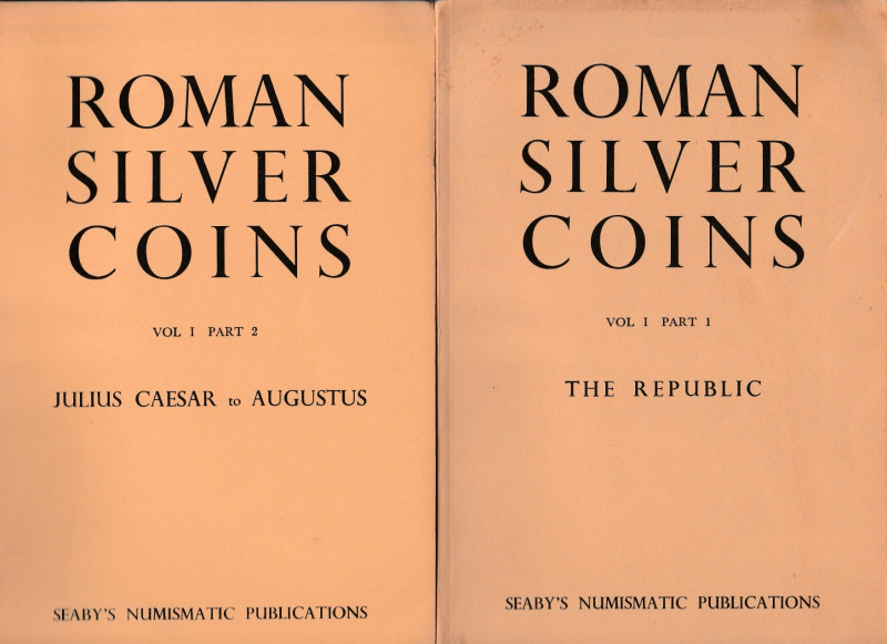 SEABY Harold A. Roman Silver Coins Vol. I Part I-II. London, 1952 Legatura edito...