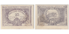 Billet de 25 Centimes, 1920, 
Réf: G. Mc a
Conservation : PCGS CHOICE UNC 63 Serial #N/A