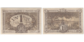Billet de 1 Franc Brun 1920, Monaco
Ref : G. Mc c
Conservation : PCGS CHOICE VF 35 Serial # B-213215