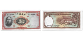 The Central Bank of China
1 Yuan , 1936
Ref : Pick#209, S/M C300-91
Conservation : PCGS CHOICE UNC 64