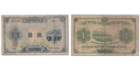 CHINA-Taiwan Chinese Administration
Bank of Taiwan Limited
1 Yen, ND (1915)
Ref : Pick# 1921, SM-T70-20
Serial Number : (52) 827403
Conservation : PCG...