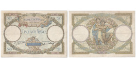 Billet de 50 Francs Sign.: Platet & Strohl, 1932
Ref : F. 16/3, Pick# 80a
Conservation : PCGS VF 20
Serial # L.10316 257885468 Without Artist's Name