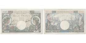 Billet de 1000 Francs - 6.4; Sign.: Belin, Rousseau & Favre-Gilly, 1944
Ref : F. 39/5, Pick# 96b
Conservation : PCGS CHOICE VF 35
Serial # H.2055 0513...