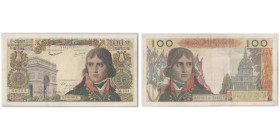 Billet de 100 Nouveaux Francs - 5.10; Sign.: D'Ambrières, Tondu & Gargam, 1961
Ref : F. 59/12, Pick#144a
Conservation : PCGS VF 25
Serial # M.134 3336...