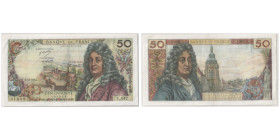 Billet de 50 Francs - 7.8; Sign.: Bouchet, Tondu & Morant, 1969
Ref : F. 64/14, Pick#148c
Conservation : PCGS VF 30
Serial # L.142 0353581099