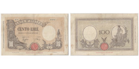 Banca D'Italia 100 Lire - 09.12, 1942, Sign.: Azzolini & Urbini
Ref : Pick#59
Conservation : PCGS VF 25
Serial #X19 054506, Printer: OC-V IPS Seal Typ...