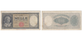 Banca D'Italia 1000 Lire 1948, Sign.: Einaudi & Urbini
Ref : Pick#88a
Conservation : PCGS VF 20
Serial # A230 073370 Printer : IPS / OC-V Seal Type B ...