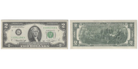 Federal Reserve Note Chicago
2 Dollars 1976 Sign.: Neff, Simon
Ref : Fr. 1935-G
Conservation : PCGS ABOUT UNC 50
Serial# G03911046A Plate # D10/14 G-A...