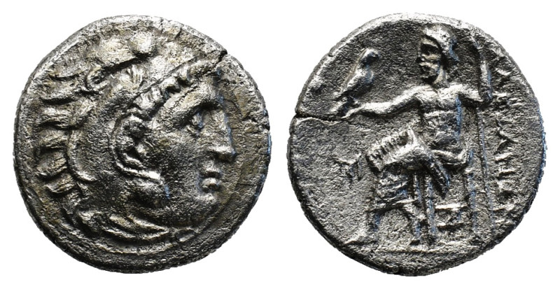 KINGS OF MACEDON. Alexander III 'the Great' (336-323 BC). Drachm. .
Obv: Head of...