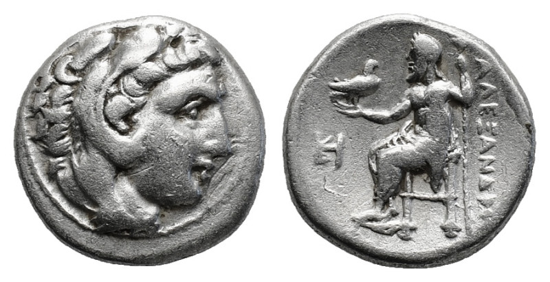 KINGS OF MACEDON. Alexander III 'the Great' (336-323 BC). Drachm. .
Obv: Head of...