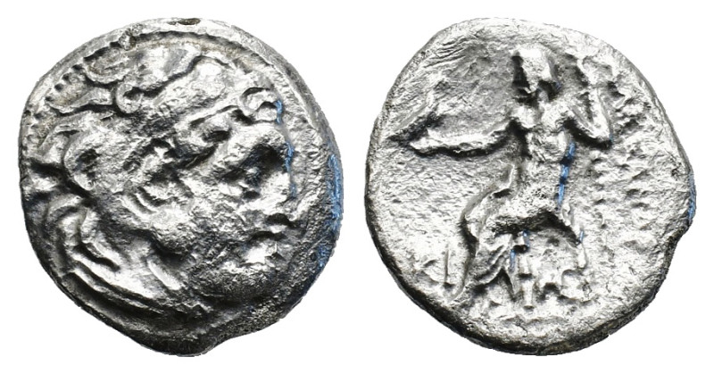 KINGS OF MACEDON. Alexander III 'the Great' (336-323 BC). Drachm. .
Obv: Head of...