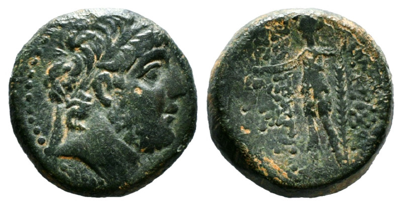 SELEUKID KINGDOM. Antiochos IX Eusebes Philopator (114/3-95 BC). Ae. Tarsos.
Obv...