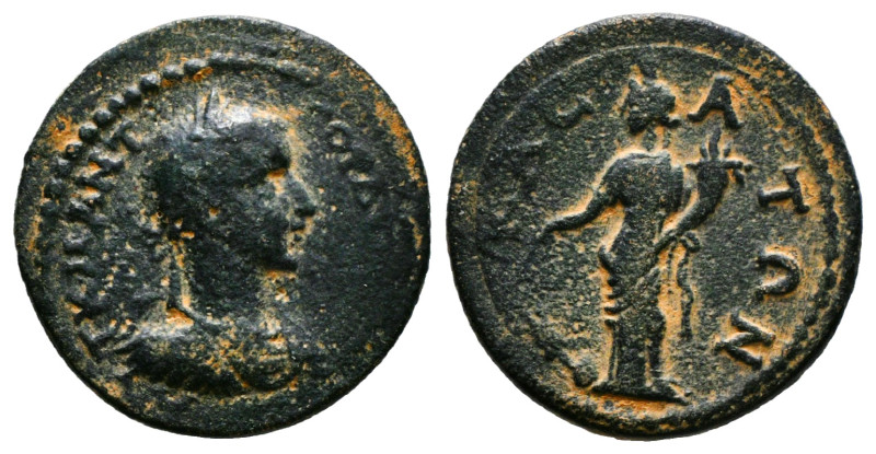 CILICIA. Casae. Gordian III (238-244). Ae.
Obv: AVT K M ANT ΓOPΔIANOC CЄB.
Laure...