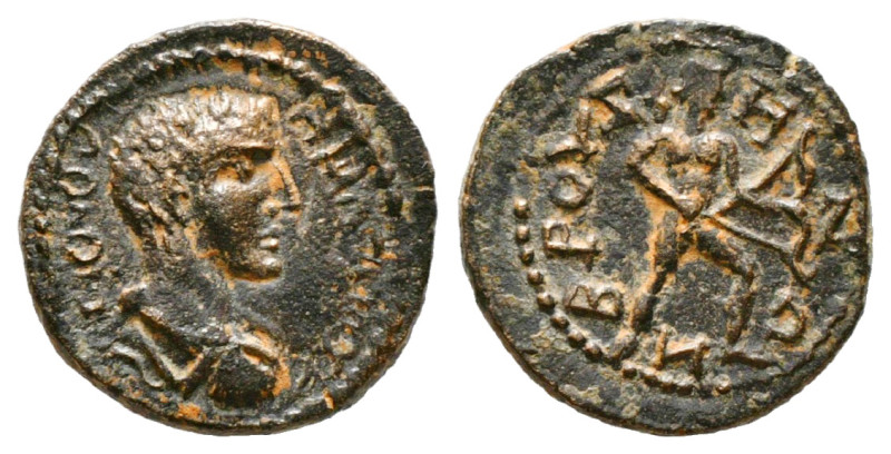 PHRYGIA, Bruzus. Maximus. Caesar, AD 235/6-238. Æ 3,50gr 18,04mm . 
Obv : Barehe...