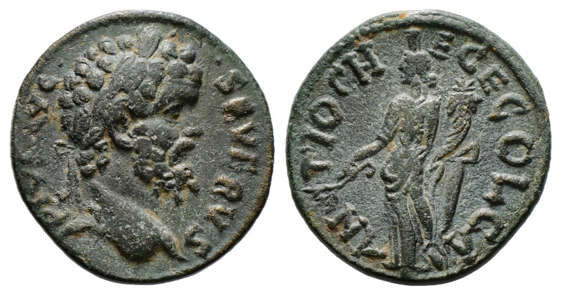 PISIDIA. Antioch. Septimius Severus (193-211). Ae.
Obv: IMP C L SEP SEVERVS.
Lau...