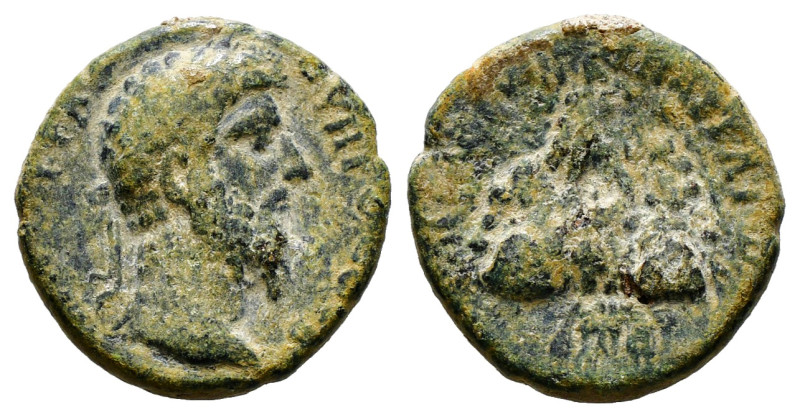 CAPPADOCIA. Caesarea. Lucius Verus (161-169). Ae.
Obv: AYTOKPAT OYHPOC CEB.
Laur...