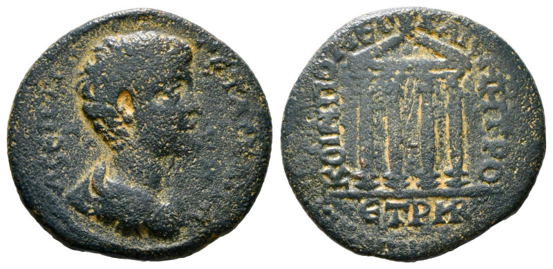 PONTUS. Neocaesarea. Geta (Caesar, 198-209). Ae. Dated CY 142 (205/6).
Obv: Π CЄ...