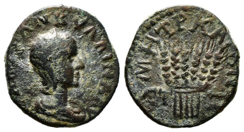 CAPPADOCIA. Caesarea. Tranquillina (Augusta, 241-244). Ae. Dated RY 7 of Gordian...