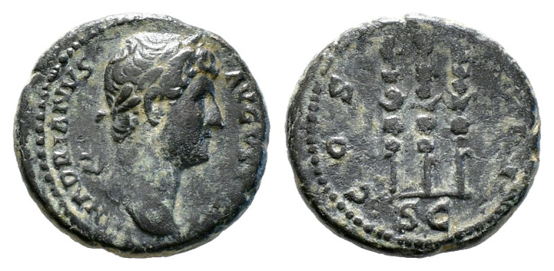 HADRIAN (117-138). Semis. Rome.
Obv: HADRIANVS AVGVSTVS.
Laureate head right.
Re...