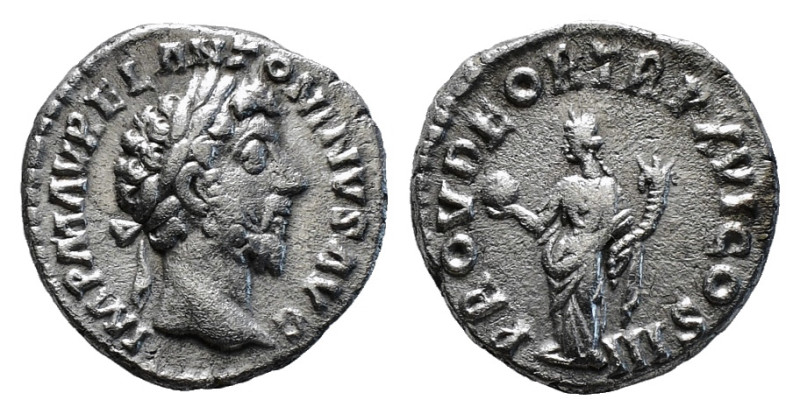 MARCUS AURELIUS (161-180). Denarius. Rome.
Obv: IMP M ANTONINVS AVG.
Bare-headed...