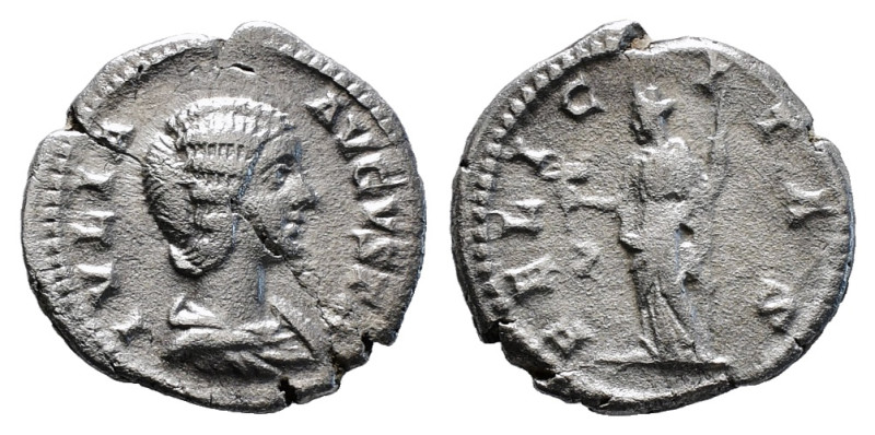 JULIA DOMNA (Augusta, 193-217). Denarius. Rome.
Obv: IVLIA AVGVSTA.
Draped bust ...