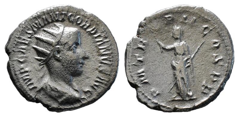 GORDIAN III (238-244). Antoninianus. Rome.
Obv: IMP CAES M ANT GORDIANVS AVG.
Ra...