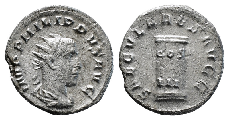 PHILIP I 'THE ARAB' (244-249). Antoninianus. Rome. Anniversary of Rome issue.
Ob...