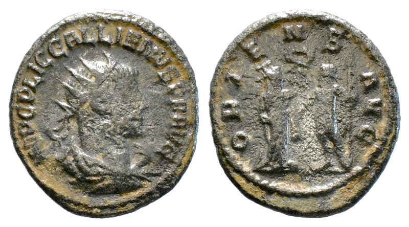 GALLIENUS (253-268). Antoninianus.
Obv: GALLIENVS AVG.
Radiate, draped and cuira...