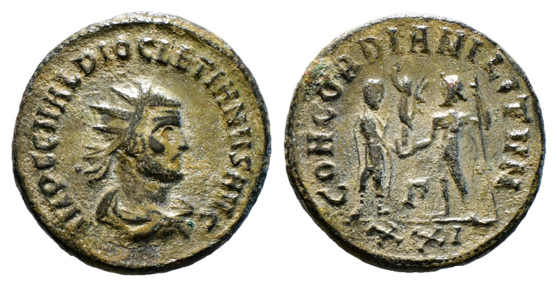 DIOCLETIAN (284-305). Antoninianus. .
Obv: IMP C C VAL DIOCLETIANVS P F AVG.
Rad...