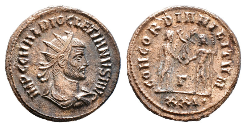 DIOCLETIAN (284-305). Antoninianus. .
Obv: IMP C C VAL DIOCLETIANVS P F AVG.
Rad...