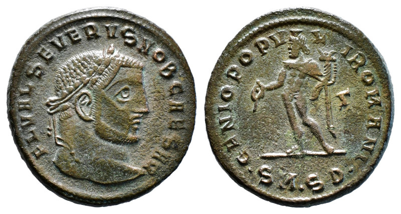 SEVERUS II (Caesar, 305-306). Follis. Serdica.
Obv: FL VAL SEVERVS NOB CAESAR.
L...