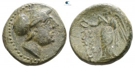Bruttium. Petelia circa 216-204 BC. Bronze Æ