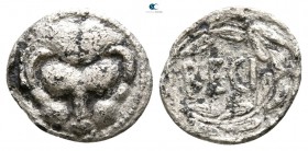 Bruttium. Rhegion 445-435 BC. Litra AR