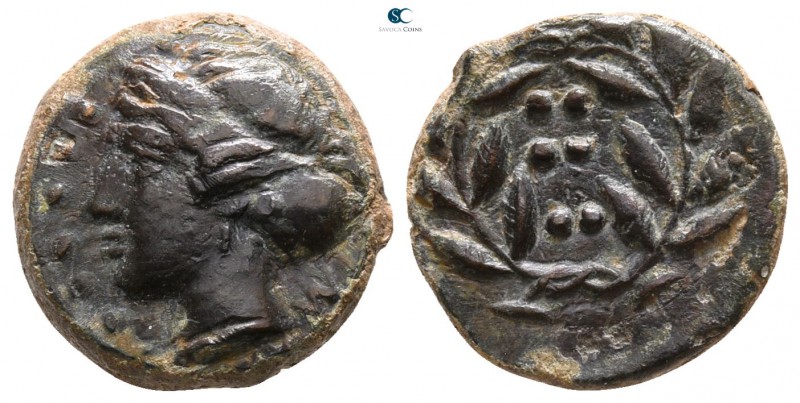 Sicily. Himera circa 420-407 BC. 
Bronze Æ

13mm., 3,42g.



very fine