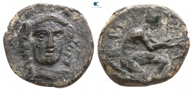 Sicily. Solus (Kefra) circa 400-300 BC. Bronze Æ