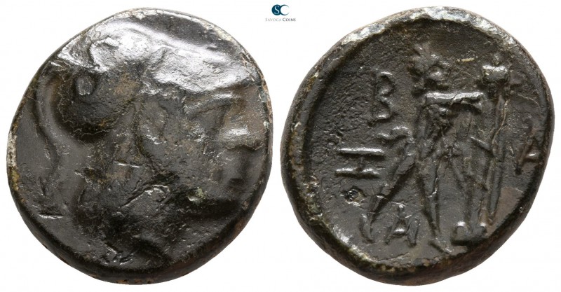 Kings of Macedon. Antigonos II Gonatas 277-239 BC. 
Bronze Æ

18mm., 6,48g.
...