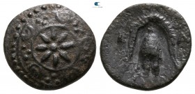 Kings of Macedon. Uncertain mint in Macedon. Time of  Alexander III - Kassander circa 325-310 BC. Half Unit Æ