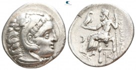 Kings of Macedon. Kolophon. Alexander III "the Great" 336-323 BC. Struck by Antigonos I Monophthalmos, circa 310-301 BC. Drachm AR