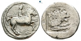 Kings of Macedon. Aigai (?). Perdikkas II 451-413 BC. Struck circa 432-422 BC. Tetrobol AR. Heavy Macedonian standard