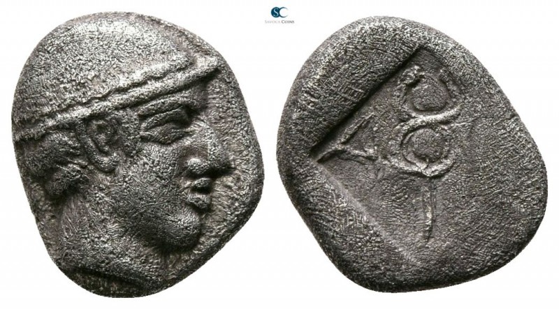 Thrace. Ainos circa 458-454 BC. 
Diobol AR

9mm., 1,26g.



nearly very f...