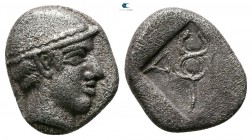Thrace. Ainos circa 458-454 BC. Diobol AR