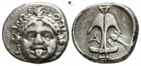Thrace. Apollonia Pontica circa 420-300 BC. Drachm AR