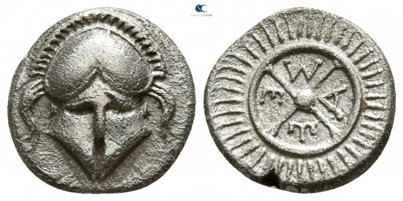 Thrace. Mesembria circa 400-300 BC. 
Diobol AR

10mm., 1,28g.



nearly e...