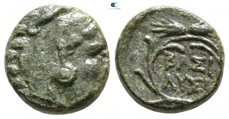 Kings of Thrace. Lysimachos 305-281 BC. 
Bronze Æ

9mm., 1,69g.



nearly...