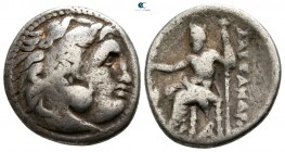 Kings of Thrace. Magnesia. Lysimachos 305-281 BC. In the name and types of Alexander III of Macedon. Drachm AR