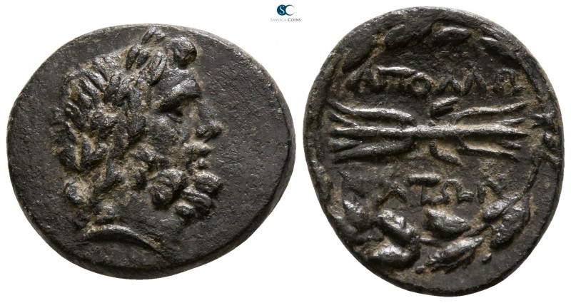 Pisidia. Apollonia Mordiaion circa 200-0 BC. 
Bronze Æ

18mm., 4,36g.



...