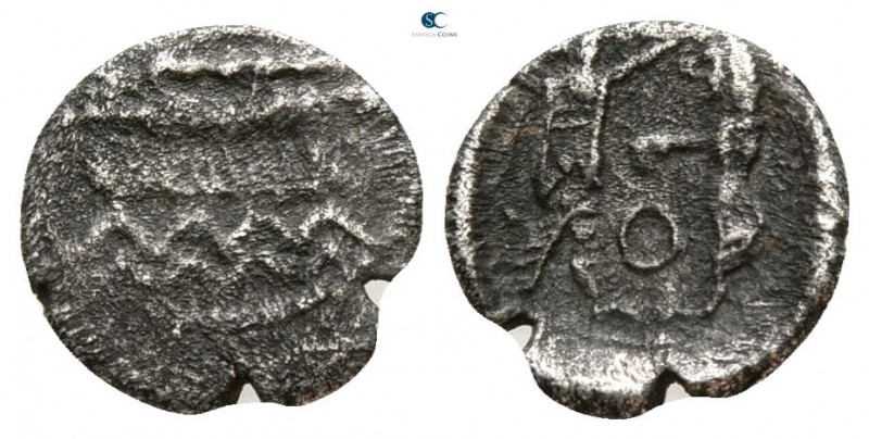 Phoenicia. Sidon. Uncertain king circa 450-350 BC. 
1/16 Shekel AR

7mm., 0,6...