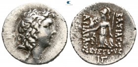 Kings of Cappadocia. Eusebeia. Ariarathes IX Eusebes Philopator  101-87 BC. Dated CY 13=89 BC. Drachm AR